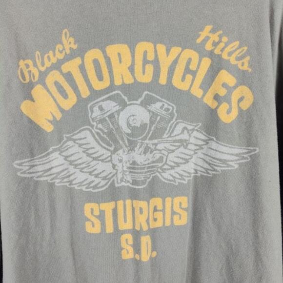 LUCKY BRAND XXL 2XL Long Sleeve Lucky 1 Black Hills Stugis Motorcycles - Picture 5 of 6